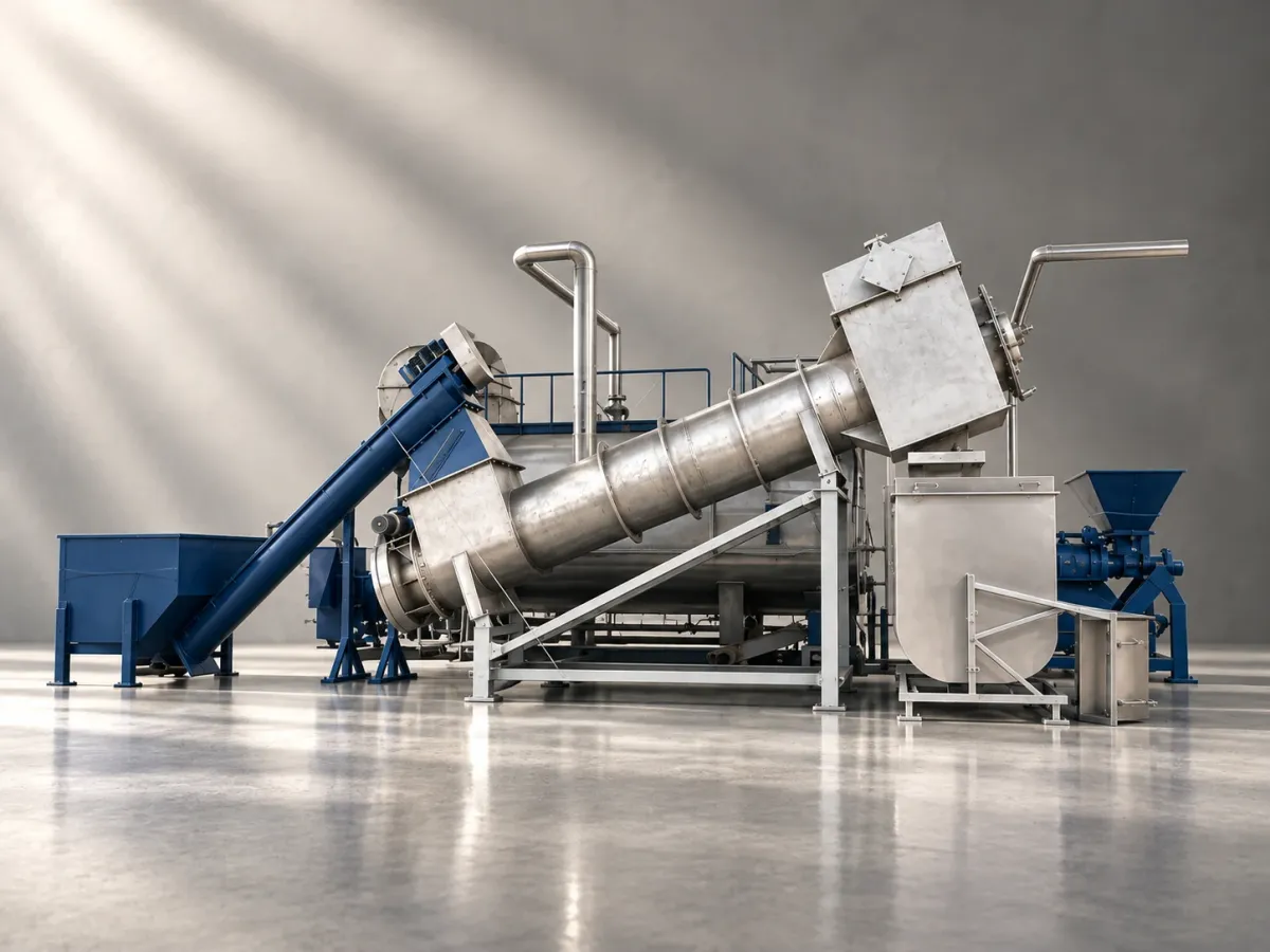 BCHAR pyrolysis system, studio rendering