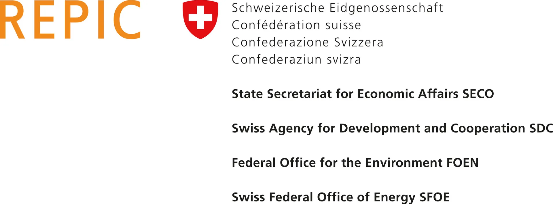 REPIC – Swiss Confederation: SECO, SDC, FOEN, SFOE
