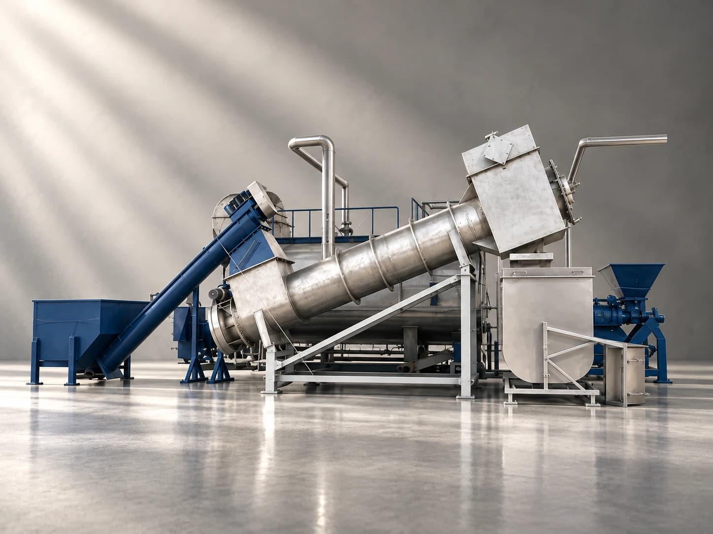 BCHAR pyrolysis system, studio rendering